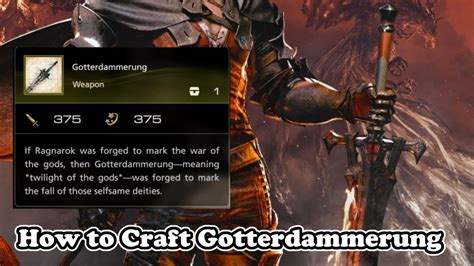 FF16: How to craft Gotterdammerung, FFXVI’s。